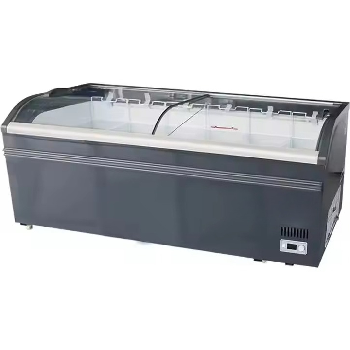 Commercial Chest Freezer - ตู้แช่แข็งแบบกระจกโค้งด้านบนสำหรับแสดงสินค้าเชิงพาณิชย์