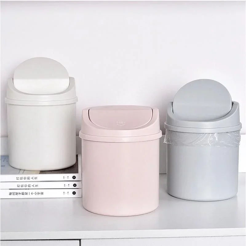 Commercial Kitchen Bin - ถังขยะขนาดเล็กแบบตั้งโต๊ะพร้อมฝาปิด กล่องเก็บขยะสำหรับห้องนอน สำนักงาน โต๊ะทำงาน รถยนต์ ห้องครัว