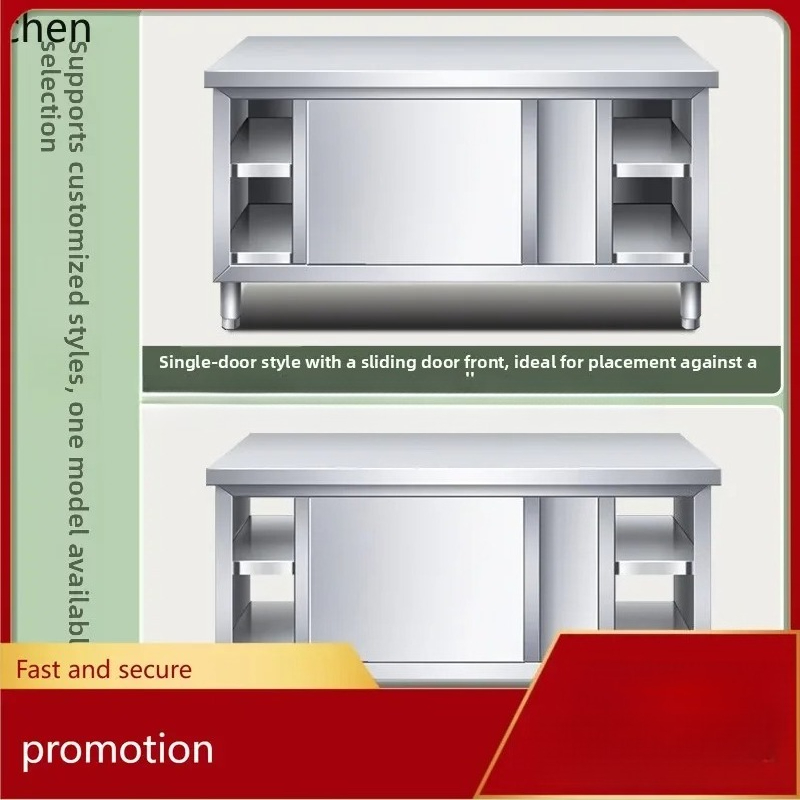 โต๊ะครัวสแตนเลสพร้อมบานเลื่อน  - Commercial Kitchen Worktops บทวิจารณ์และราคา