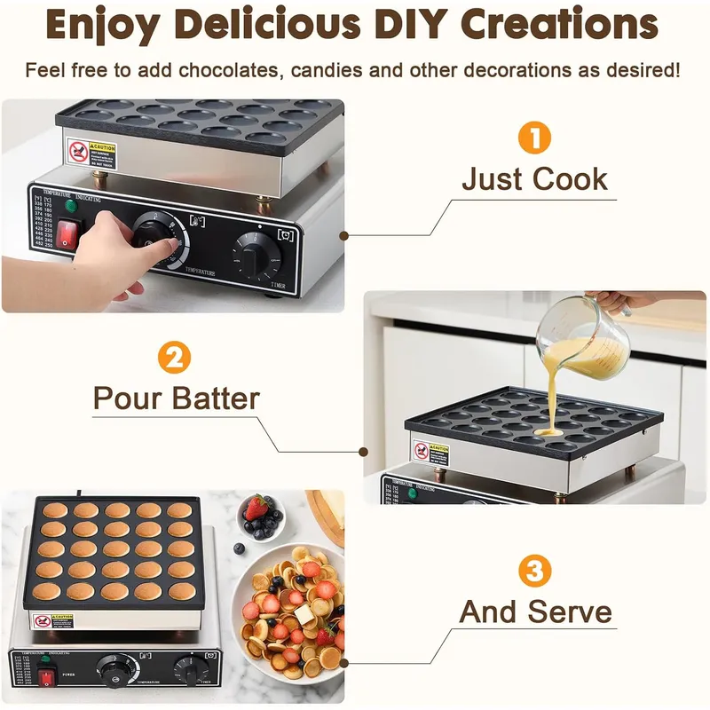 เครื่องทำแพนเค้กขนาดเล็กเชิงพา - Commercial Kitchen And Bar บทวิจารณ์และราคา
