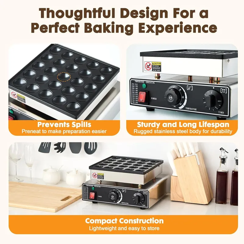 เครื่องทำแพนเค้กขนาดเล็กเชิงพา - Commercial Kitchen And Bar บทวิจารณ์และราคา