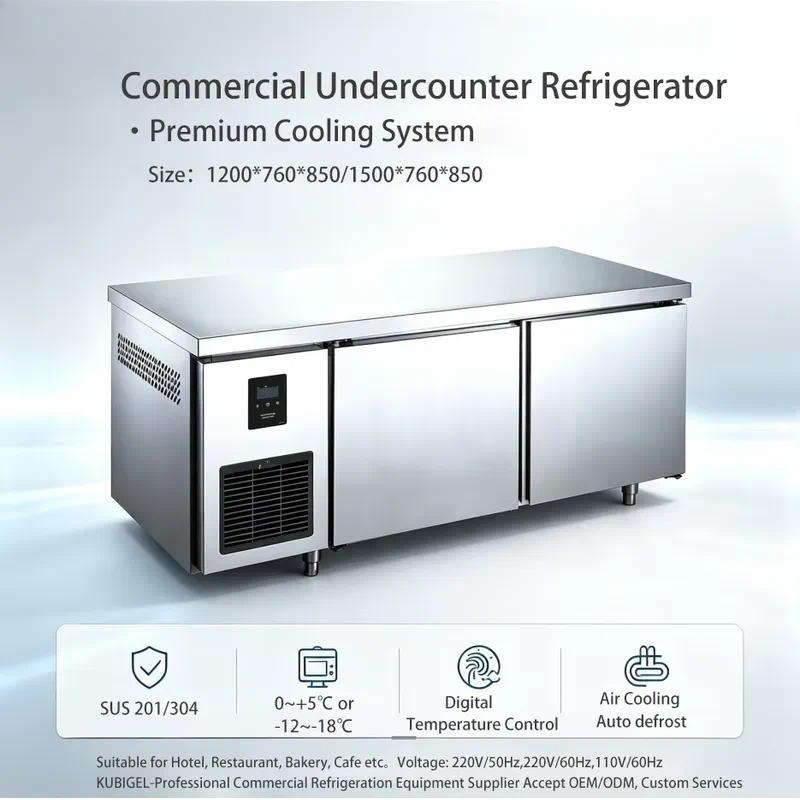 ตู้เย็นสแตนเลสสำหรับวางใต้เคาน - Commercial Kitchen Worktops บทวิจารณ์และราคา