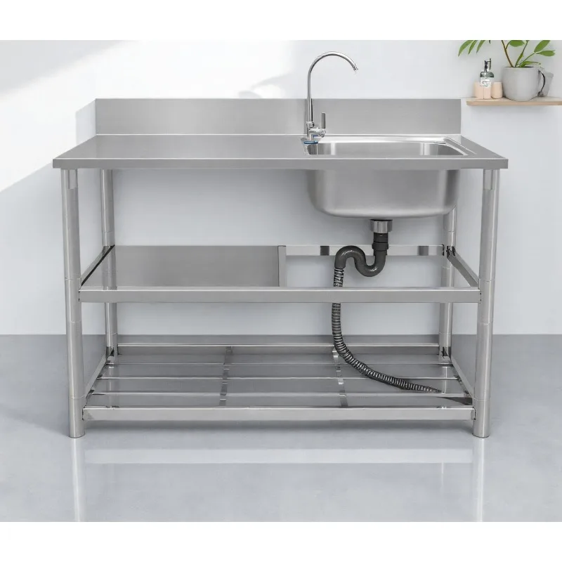 อ่างล้างจานสแตนเลสแบบตั้งพื้นพ - Commercial Kitchen Worktops บทวิจารณ์และราคา