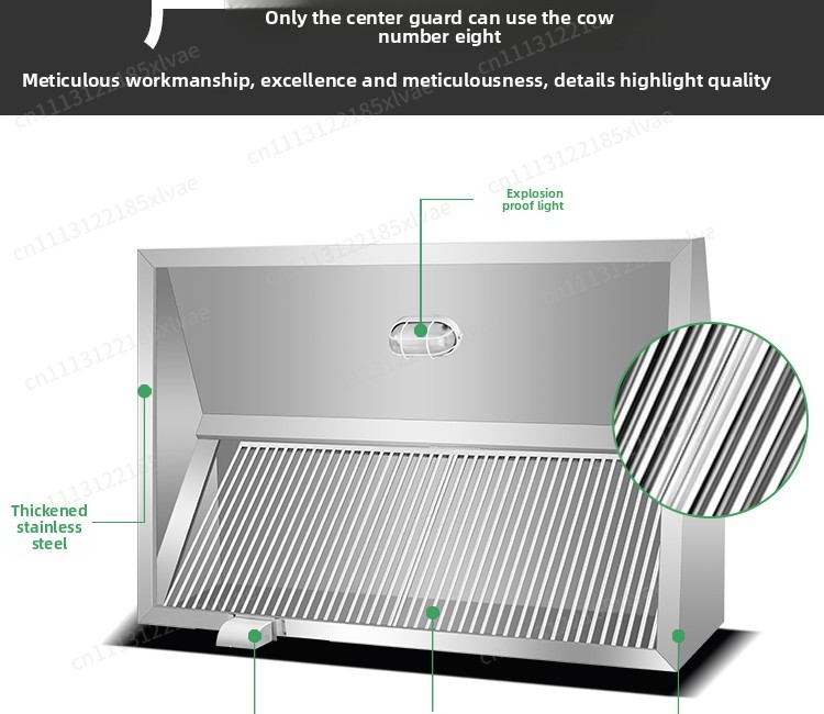 เครื่องดูดควันสแตนเลสหนาพิเศษ, - Commercial Kitchen Hoods บทวิจารณ์และราคา