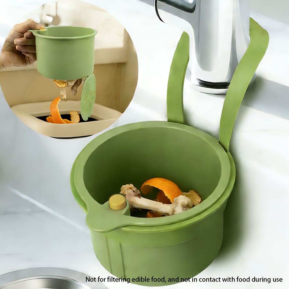 ตะกร้ากรองเศษอาหารแบบแขวนพกพา  - Commercial Kitchen Bin บทวิจารณ์และราคา